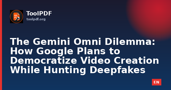 The Gemini Omni Dilemma: How Google Plans to Democratize Video Creation While Hunting Deepfakes