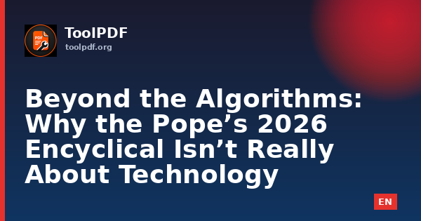 Beyond the Algorithms: Why the Pope’s 2026 Encyclical Isn’t Really About Technology